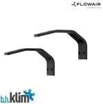 Flowair Slim E-200 Czarna Kurtyna powietrzna 200 cm. z nagrzewnicą - 3 fazowa + wsporniki - 3