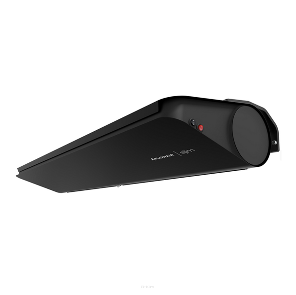 Flowair Slim E-200 Czarna Kurtyna powietrzna 200 cm. z nagrzewnicą - 3 fazowa + wsporniki