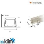 IVENSIS - Koryto instalacyjne IPDT60 białe 2m - 3