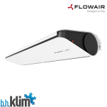 Flowair Slim E-200 Biała Kurtyna powietrzna 200 cm. z nagrzewnicą - 1 fazowa + wsporniki - 3