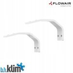 Flowair Slim E-150 Biała Kurtyna powietrzna 150 cm. z nagrzewnicą - 3 fazowa + wsporniki - 4